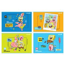 Альбом для малювання 24 аркуші скоба Kite SpongeBob SquarePants SB25-242, 71810