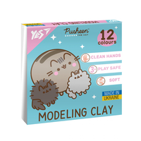 Пластилін 12 кольорів 240 грам Pusheen YES, 540669