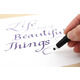 Ручка для каліграфії Sakura Calligraphy Pen чорна 1 мм XSMKN10#49, 387096