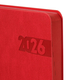 Щоденник А5 датований 2026  мякий червоний 368 стор Boss Leo Planner, 252636
