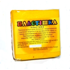 Полімерна глина жовта № 0106 75 грам Пластішка, 9061851