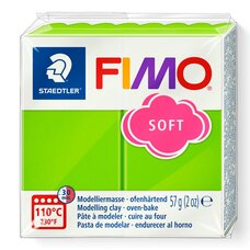 Полімерна глина Fimo Soft зелене яблуко 57 грам Staedtler, 802050
