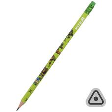 Олівець графітний тригранний HB з гумкою Kite Ninja Turtles NT25-046, 70783