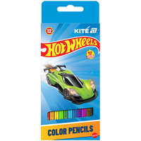 Олівці кольорові 12 кольорів Hot Wheels HW25-051 Kite, 70768