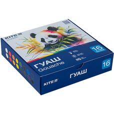 Гуаш 16 кольорів по 20 мл Kite Classic K-096, 67689
