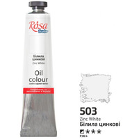 Фарба олійна білила цинкові 45 мл Rosa Studio, 327503