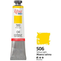 Фарба олійна жовта світла 60 мл Rosa Studio, 326506