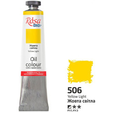 Фарба олійна жовта світла 60 мл Rosa Studio, 326506