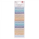 Стрази самоклеючі Colour mix блакитні жовті 351 штука Santi, 743002