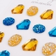 Стрази самоклеючі Diamonds сині жовті 16 штук Santi, 743022