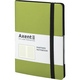 Книга записна А5 125х195 мм клітинка 96 аркушів салатова Partner Soft Axent 8206-09-A, 36936