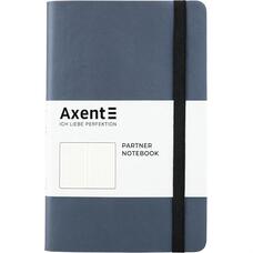 Книга записна А5 крапка 96 аркушів сріблясто-синя Partner Soft Axent 8310-14-A, 43147
