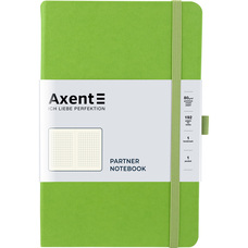 Книга записна А5 125х195 мм клітинка 96 аркушів салатова Partner Axent 8201-04-A, 21505