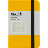 Книга записна А6 клітинка 96 аркушів жовта Partner Axent 8301-08-A, 43128