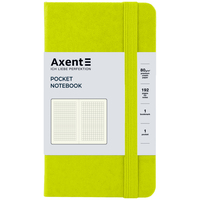 Книга записна А6 клітинка 96 аркушів лимонна Partner Axent 8301-60-A, 65699