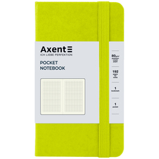 Книга записна А6 клітинка 96 аркушів лимонна Partner Axent 8301-60-A, 65699