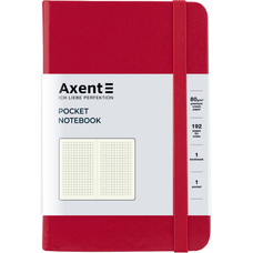 Книга записна А6 клітинка 96 аркушів червона Partner Axent 8301-03-A, 21509