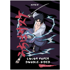 Папір А4 кольоровий двосторонній 15 аркушів 15 кольорів Kite Naruto NR23-250, 65052
