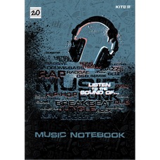 Зошит для нот А4 20 аркушів Kite Listen to the sound K21-404, 48471