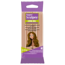 Полімерна глина для ляльок тілесна бежева Beige 454 грами Living Doll Super Sculpey ZSLD1, 50040001