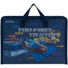 Папка-портфель А4  на блискавці Kite Hot Wheels HW24-202, 67552