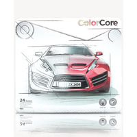 Олівці кольорові Marco Colorcore 24 кольори металевий пенал 3100-24TN, 912236