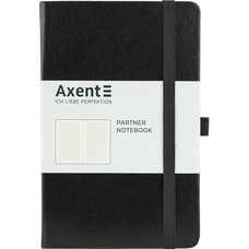 Книга записна А5 лінія 96 аркушів чорна Partner Axent 8308-01-A, 43115