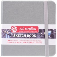 Блокнот для графіки Talens Art Creation 12х12 см 80 аркушів Shiny Silver Royal Talens, 9314044
