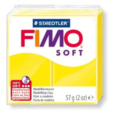 Полімерна глина Fimo Soft лимонна 57 грам Staedtler, 802010