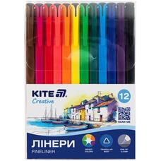 Набір лінерів 12 кольорів 0,4 мм Kite Creative K-1164, 75211