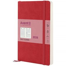 Щоденник датований 2026 рік Axent Partner Soft Skin 145х210 мм червоний 8810-26-06-A, 72788