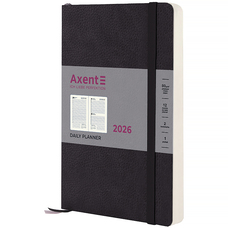 Щоденник датований 2026 рік Axent Partner Soft Skin 145х210 мм чорний 8810-26-01-A, 72786