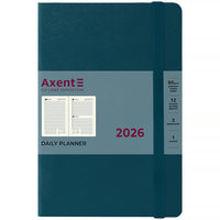 Щоденник датований 2026 рік Axent Partner Strong 145х210 мм малахітовий 8819-26-31-A, 72776