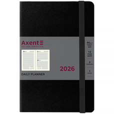 Щоденник датований 2026 рік Axent Partner Strong 145х210 мм чорний 8819-26-01-A, 72773