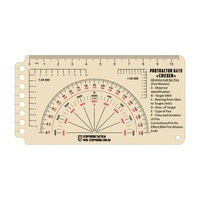 Лінійка PROTRACTOR NATO CHICKEN прозора матова гнучка 12х7 см Ecopybook Tactical, 9062858