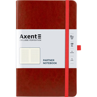 Книга записна А5 клітника 96 аркушів бордова Partner Lux Axent 8202-05-A, 33018