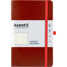 Книга записна А5 клітника 96 аркушів бордова Partner Lux Axent 8202-05-A, 33018