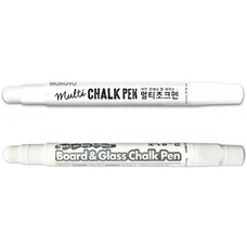 Маркер крейдяний білий Multi Chalk Pen Mungyo MBG12W, 9096009