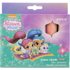 Крейда кольорова Jumbo Kite Shimmer Shine 6 кольорів SH18-073, 37672