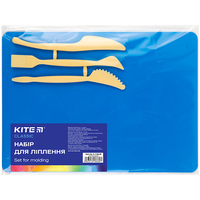 Дощечка для ліплення 18x25 см + 3 стеки синій Classic K-1140-02 Kite, 67743