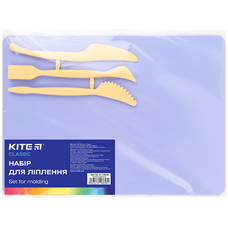 Дощечка для ліплення 18x25 см + 3 стеки бузковий Classic K-1140-36 Kite, 67742