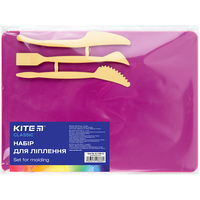 Дощечка для ліплення 18x25 см + 3 стеки рожевий Classic K-1140-10 Kite, 67746