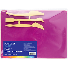 Дощечка для ліплення 18x25 см + 3 стеки рожевий Classic K-1140-10 Kite, 67746