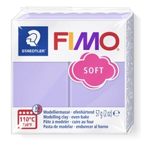 Полімерна глина Fimo Soft бузкова пастельна 57 грам Staedtler, 8020605