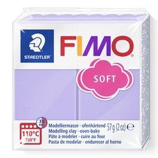 Полімерна глина Fimo Soft бузкова пастельна 57 грам Staedtler, 8020605
