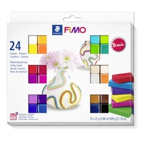 Набір полімерної глини Fimo Soft Basic Colours 24 кольори по 25 грам Staedtler, 8023241
