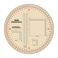 Лінійка PROTRACTOR ROND UA прозора матова гнучка діаметр 130 мм Ecopybook Tactical, 9062896