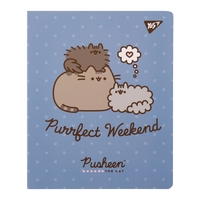 Блокнот А5 50 аркушів клітинка закрита cпіраль Pusheen Yes, 151881