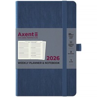 Щотижневик датований 2026 рік Axent Partner Lines 125х195 мм блакитний 8515-26-48-A, 72755