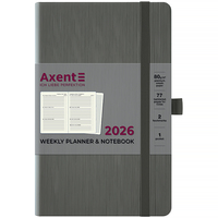 Щотижневик датований 2026 рік Axent Partner Lines 125х195 мм сірий 8515-26-03-A, 72753